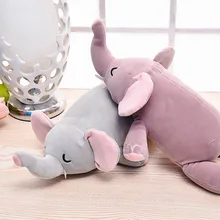 Экологически креативная Подушка для офиса с ворсом, деформацией шеи, фигурка животного, плюшевая игрушка в подарок, слон, свинья, медведь, пингвин, мягкая