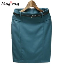 Plus Size XXXL short saias femininas 2019 Summer High Waist Formal Pencil Skirts Womens Office Wear