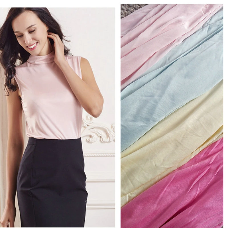 Multicolor 100 Pure Silk Jersey Knit Fabric Use Silk Dress Silk Shirt H1sv44 Silk Jersey Knit Fabric Knit Fabricfabric Silk Aliexpress