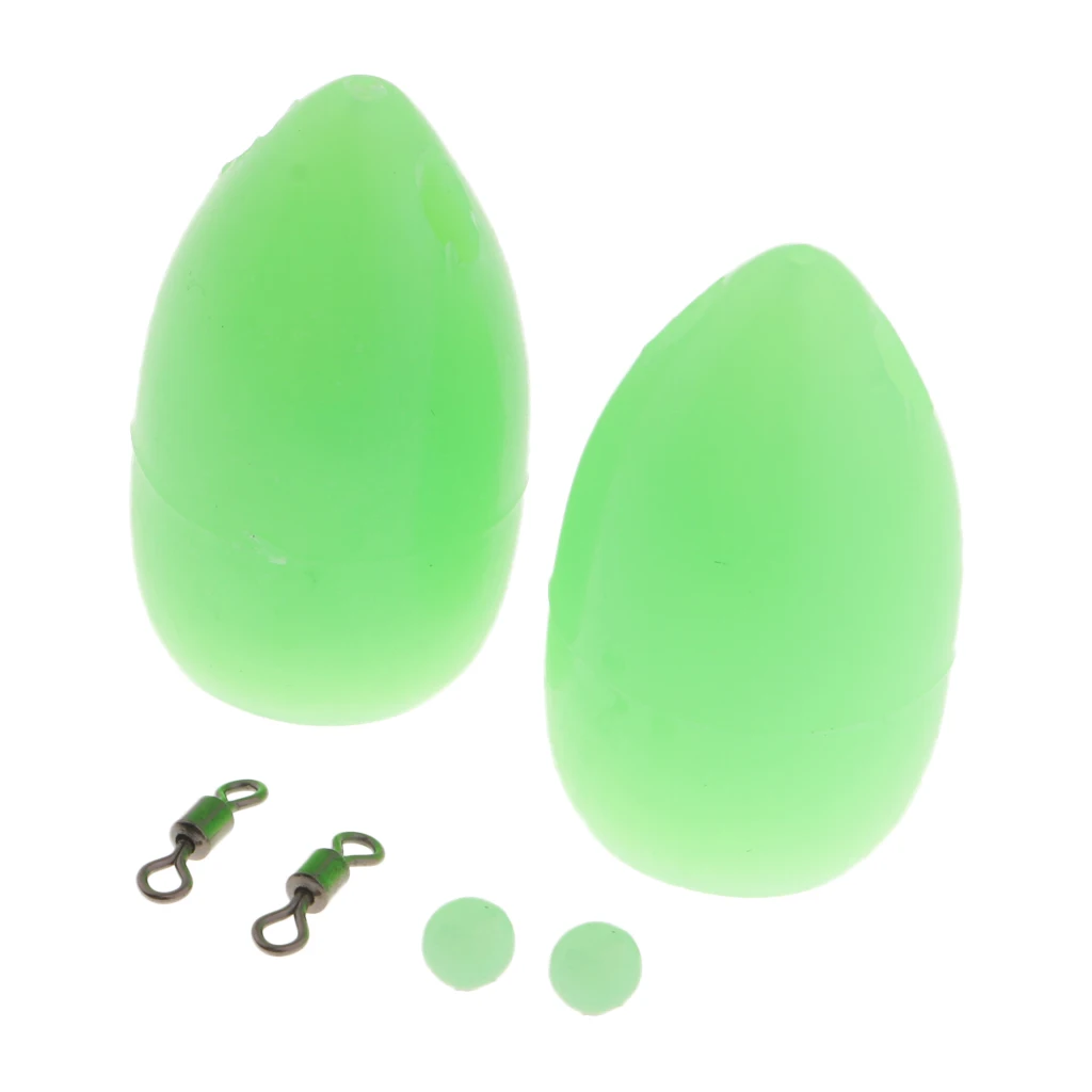 6pcs Floating Bombarda Float Long Distance Casting Lure Trout Pose Sbirolino 3.6g with Swivels, Beads