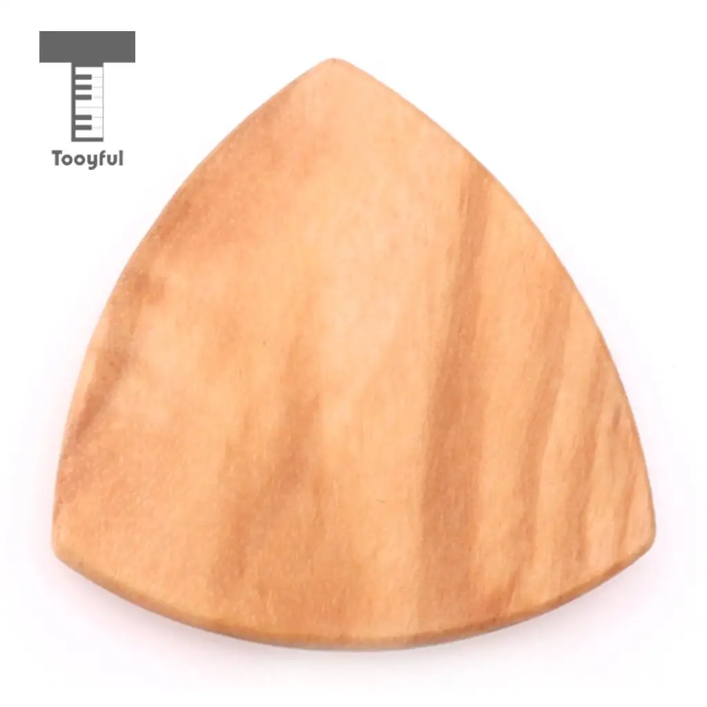 Tooyful Exquisite Solid Wood Guitars Bass Mandolin Banjo Picks with Iron Storage Box Set