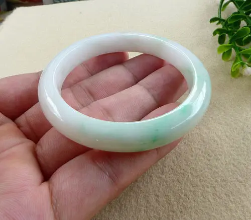 

2534 Certified Beautiful Natural Grade A Jade Jadeite Bangle