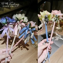 

cute cartoon Bow Flowers Bear ballpoint pen gifts free shipping