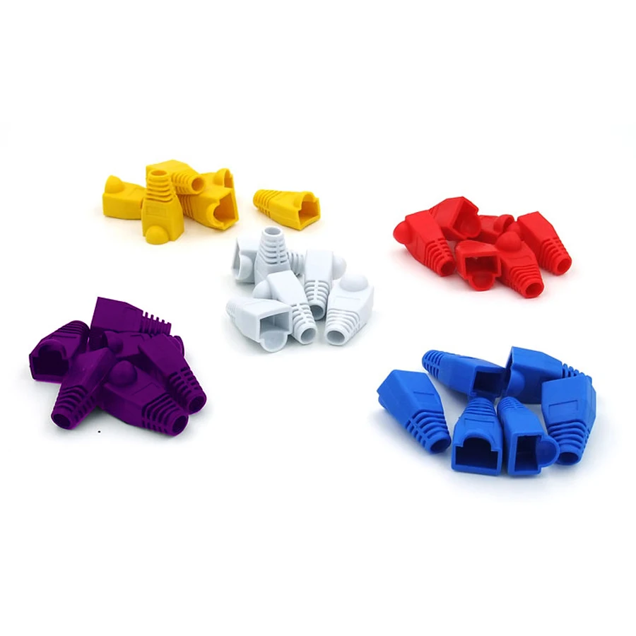 Xintylink rj45 Шапки оболочка разъема cat5 cat5e cat6 разноцветный Чехлы сапоги защитный