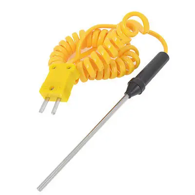 

K Type Fork Terminal Thermocouple Probe Temperature Sensor 125mm x 3mm