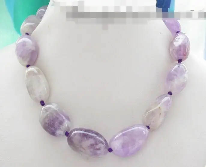 

3411 nature lavender abnormity massive amethyst BEAD NECKLACE