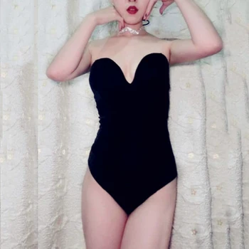 

Sexy Stage Costumes For Singers Women Pole Dance Bodysuit Dj Rave Clothes Nightclub Jazz Team Jumpsuit Ds Gogo Clothing DC1623
