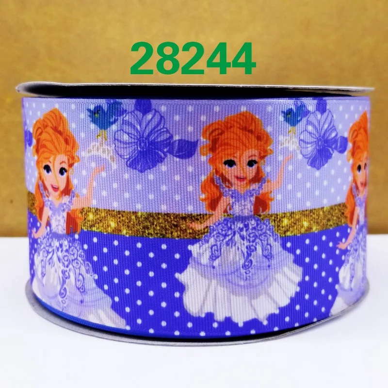 50 ярдов мультфильм напечатанный grosgrain ленты 28265