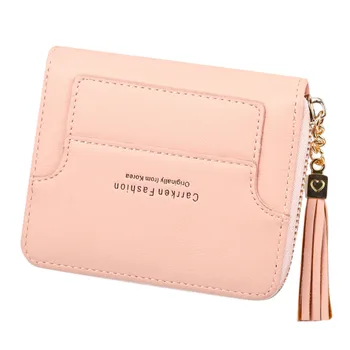 

Maison Fabre Short Wallet Women Mini Tassel New Fashion Purse Female Mini Short Style Zipper Coin Purse Card Holder Bag Dropship