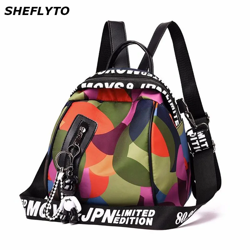 

Waterproof Oxford Backpacks Women School Bags for Teenager Girl Geometric Pattern Backpack Travel Shoulder Bag Famale Rucksack