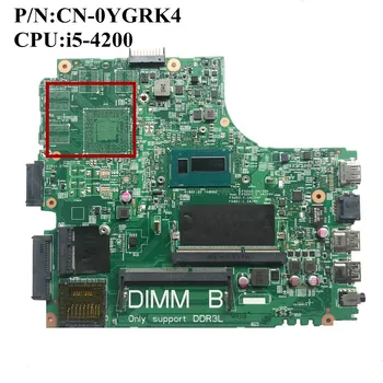 

Excellent For DELL 3437 5437 Laptop Motherboard With SR170 i5-4200 CPU CN-0YGRK4 0YGRK4 YGRK4 100% working