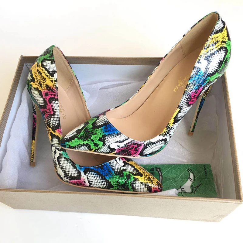 Женские туфли-лодочки смешанных цветов; пикантные женские туфли на высоком каблуке с острым носком; элегантные женские туфли на высоком каблуке; женские туфли-лодочки; размер 43