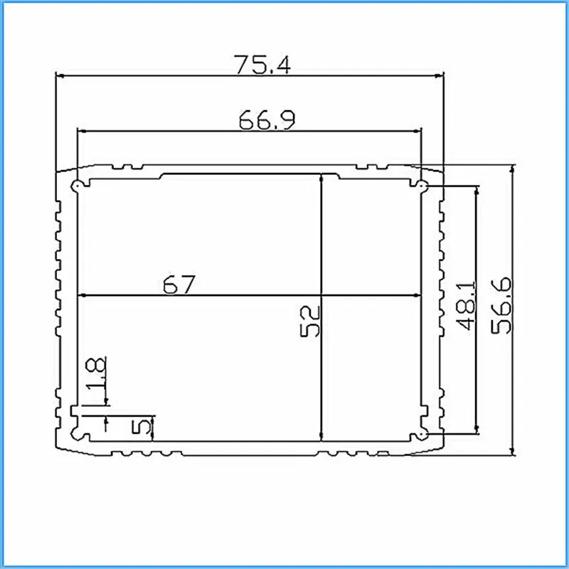 aluminum extruded enclosure project box instrument enclosure junction housing szomk chassis outlet boxes (7).jpg