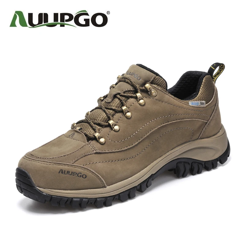 

Men Climbing Shoes Women Waterproof Outdoor Hiking Shoes High Quality Layer Of Matte Leather Shoes B2592