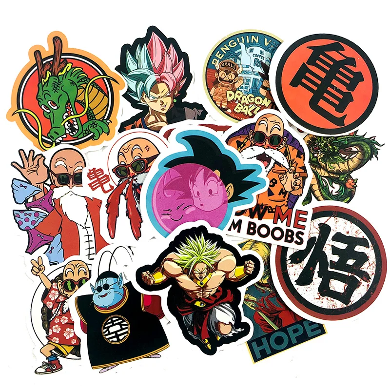 Новинка, 50 шт., японская Классическая анимация, Dragon Ball, серия стикеров для скейтборда, гитары, мотоцикла, ноутбука, компьютера, багажа, игрушки