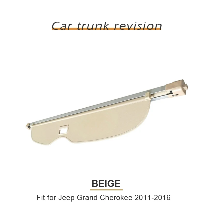 Backar 1 комплект для Jeep Grand Cherokee 2011 2012 2013 автомобиля задний багажник Грузовой чехол щит безопасности аксессуары для защиты от солнца - Цвет: Black