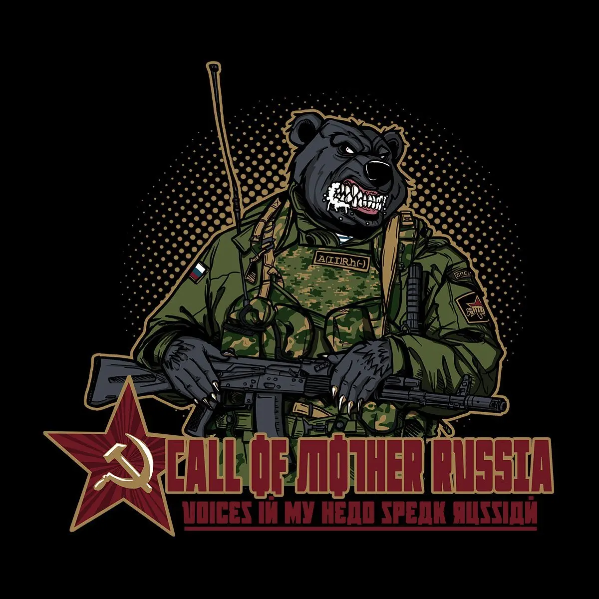 Хлопковые футболки Call of Mother Russia Для мужчин футболка|Футболки| |