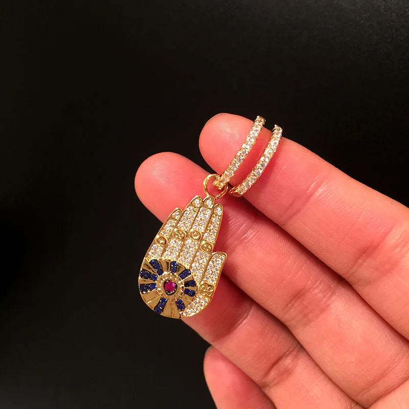 

Gold Color Lucky Palm Shape Crystal Earrings High Quality Wedding Party Earrings Jewelry 2019 Fashion Drop Monaco Earring