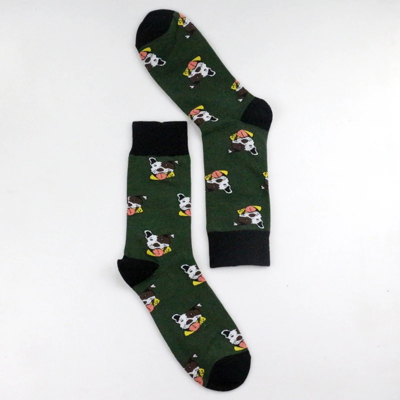 Crew Cool Socks Hosiery Dog Pet Pug Shiba Inu Beagle Buldog Socks Women Men Unisex Winter Cotton Happy Socks Male