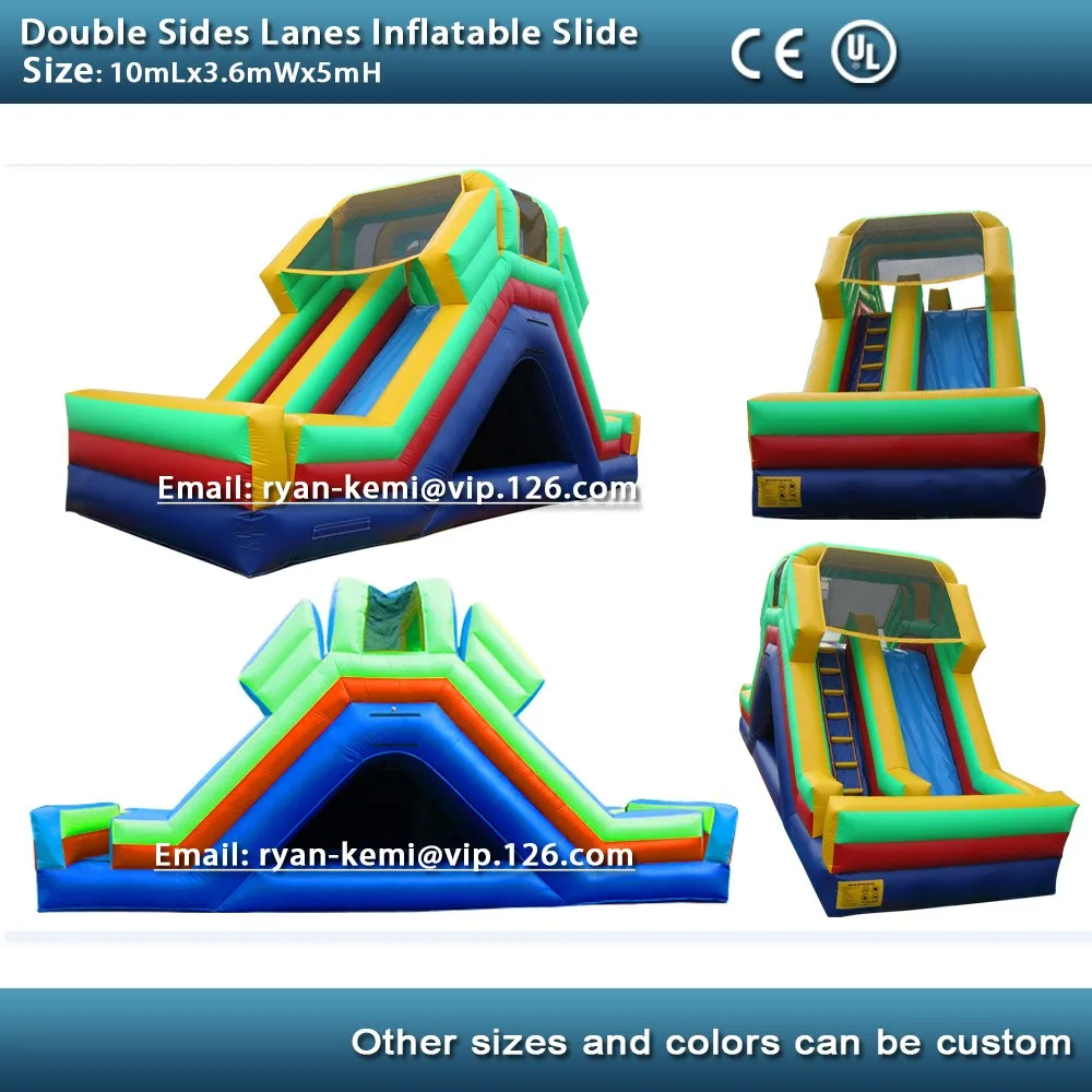 double-lane-inflatable-slide