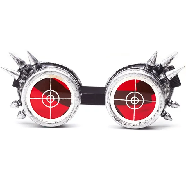 FLORATA Steampunk Goggles Glasses Men Welding Cyber Punk Biker Gothic Rave Cosplay Male Punk Sun Glasses For Halloween