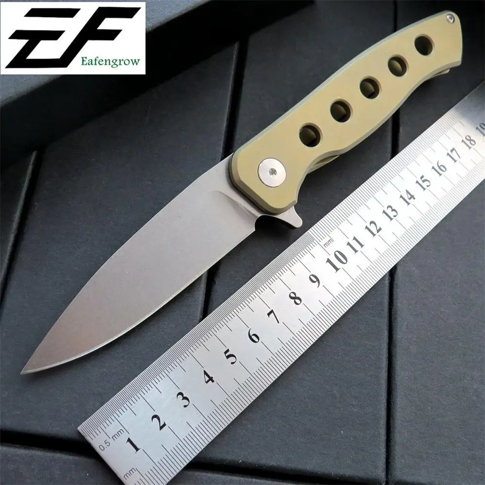 Карманный нож из титанового сплава EF220 складной нож D2 стальной TC4 охотничьи ножи для выживания