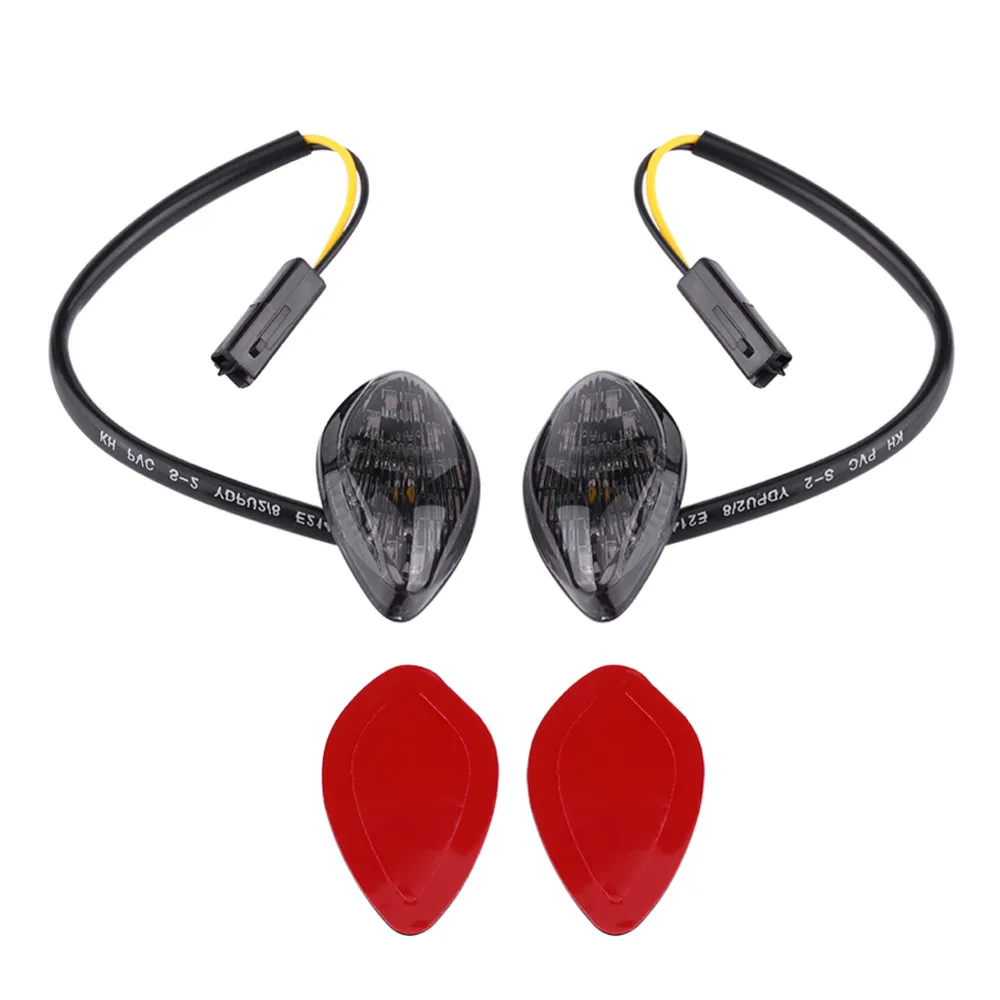 Eye Shape Flush Front Rear Turn Signal Light Assembly for Honda Grom 2014-2016 1 Pair Motorcycle Amber LED Turn Signals Light Kit