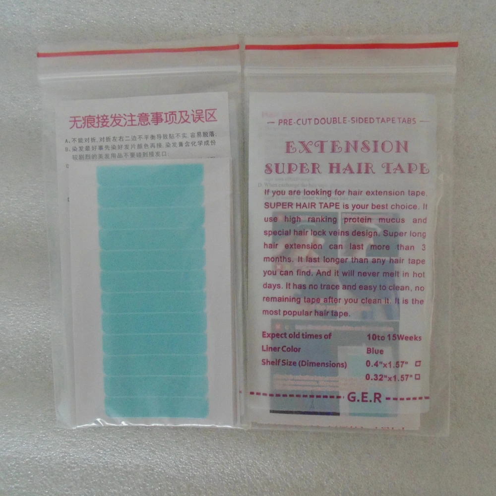 600pcs lot 50Sheets 0 8cm 4cm Adhesive Double Sided Tape Strong Super Tape For Skin Weft 4