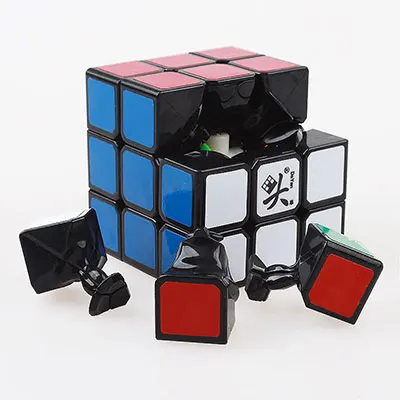 3x3x3 Даян 5 zhanchi для скоростного магического кубика, stickerless cubo magico Профессиональный Классический наклейки, головоломка, куб, игрушки для детей - Цвет: Black