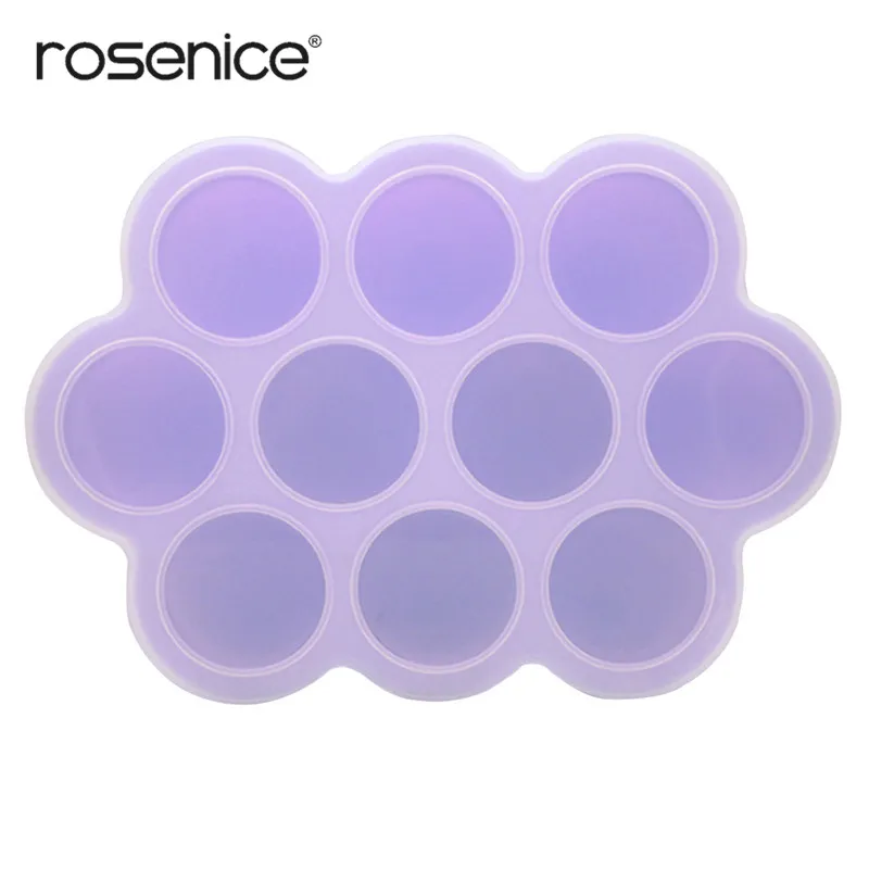 

10 Lattice Jelly Storage Box Freezer Tray Crisper Safety Silicone Portabable Baby Food Container Infant Random Color