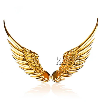 

Metal 3D Wings Car Styling Sticker For Nissan Qashqai Juke X-TRAIL TIIDA kia Rio Ceed Sportage 3 Accessories Car-Stylng Stickers