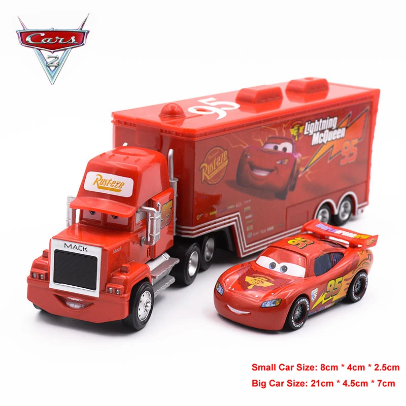 Disney Pixar Cars Lightning McQueen Mack Truck Mater литой под давлением Металлический Игрушечный