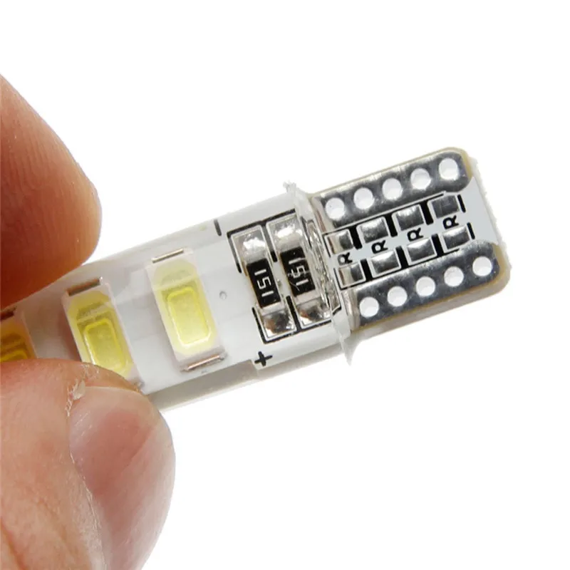 

Car Light 2Pcs T10 W5W Waterproof 5730 6 SMD 150LM Wedge License Plate side turn signal 12V dropship 19j17