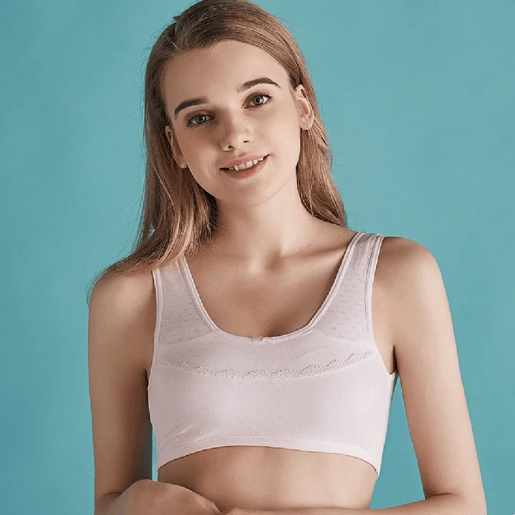Casual Girls Students Underwear Bra Vest Children Underclothes Bow Knot
