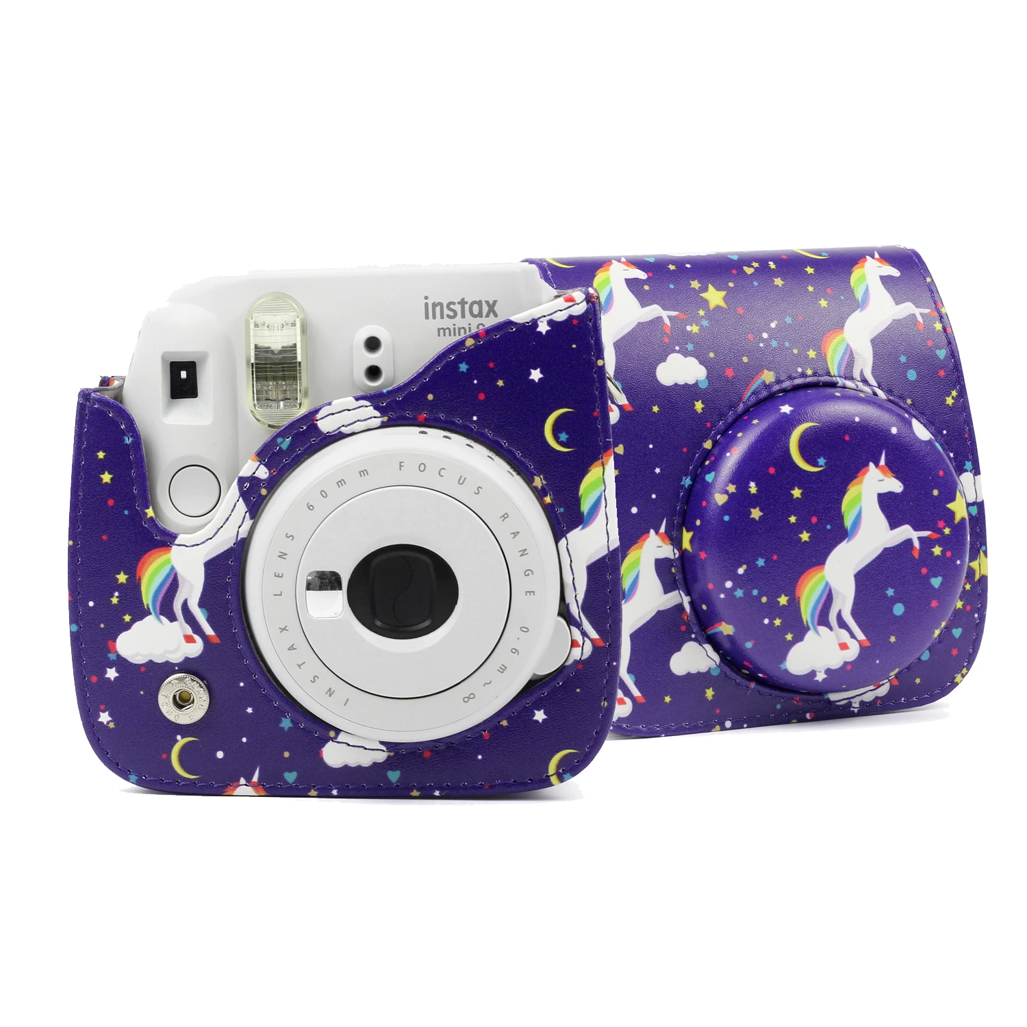 Fujifilm Instax Mini 9 8 аксессуары для камеры единороги искусственная кожа мгновенная
