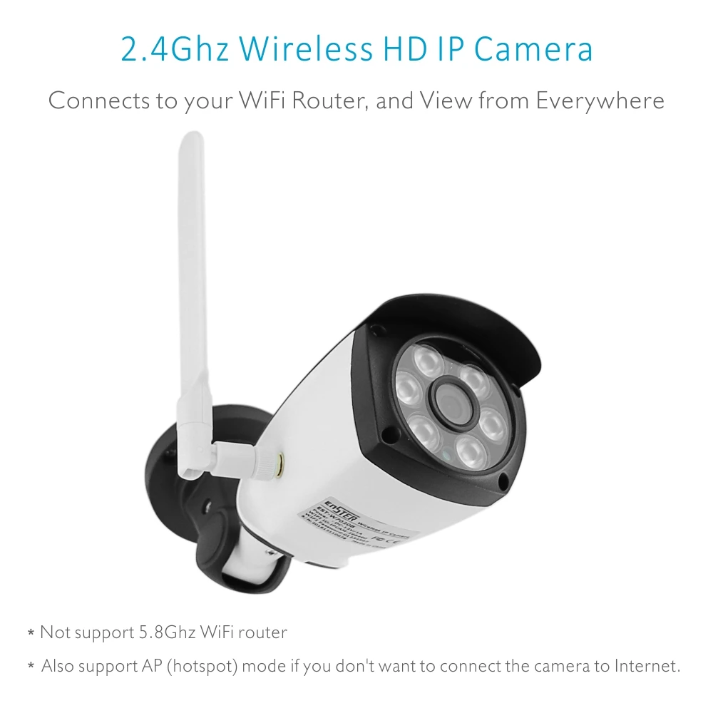 ENSTER Onvif внешняя 2 4 ГГц WiFi TF карта и FTP запись Camhi IP камера 720P 960P 1080P 6 шт. Высокая