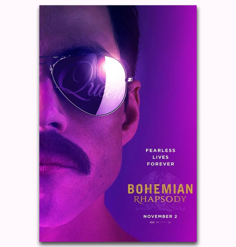 size frame cm to inch MQ3723 Rhapsody Rami Musical Malek Bohemian Movie 2018 size frame cm to inch MQ3723 Rhapsody Rami Musical Malek Bohemian Movie 2018