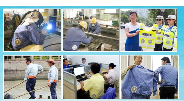 Summer Cooling Air Conditioning Clothes Charging with Fan Clothing Outdoor Welder Working Long  Short Sleeve Fan Jackets (4)