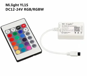 

Milight YL1S DC12-24V Mini RGB WiFi Smart APP LED Controller+IR Remote Control for LED Strip Light