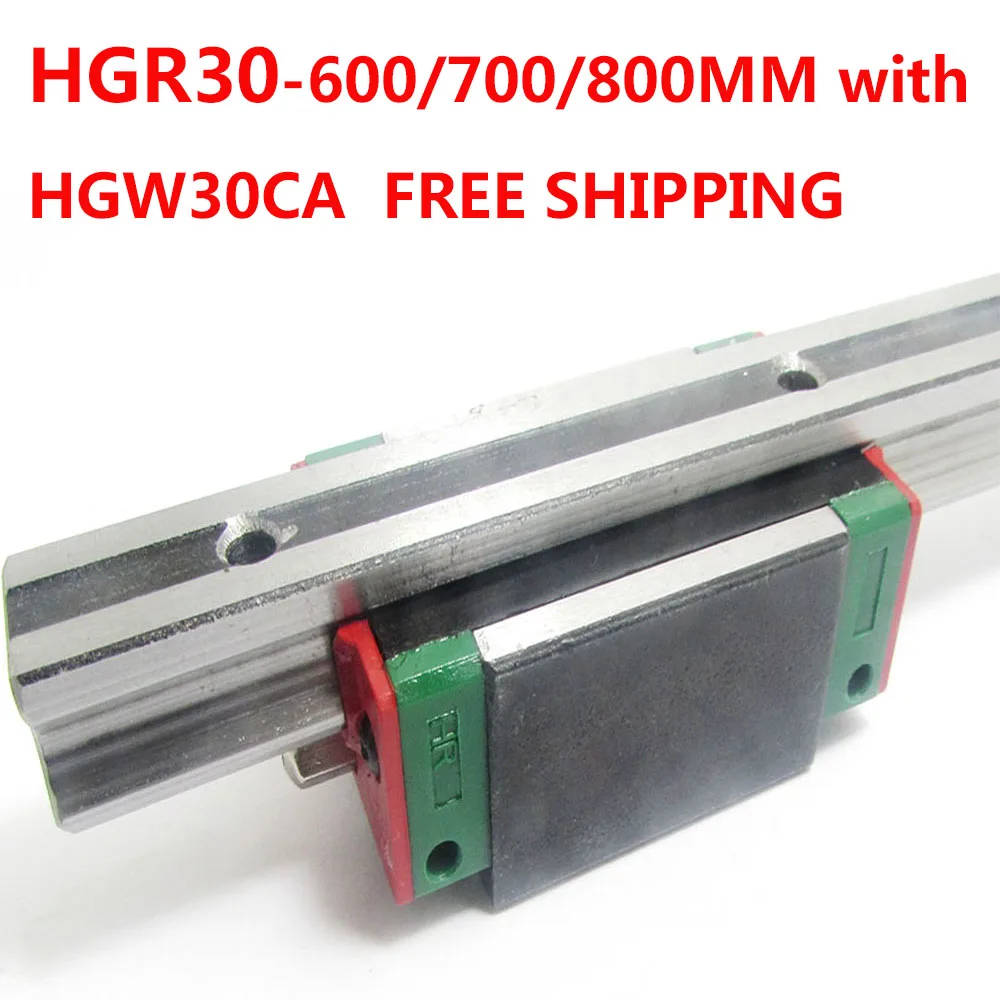 

1PC free shipping HGR30 Linear Guide Width 30MM Length 600MM/700MM/800MM with 1PC HGW30CA Slider for cnc xyz axis