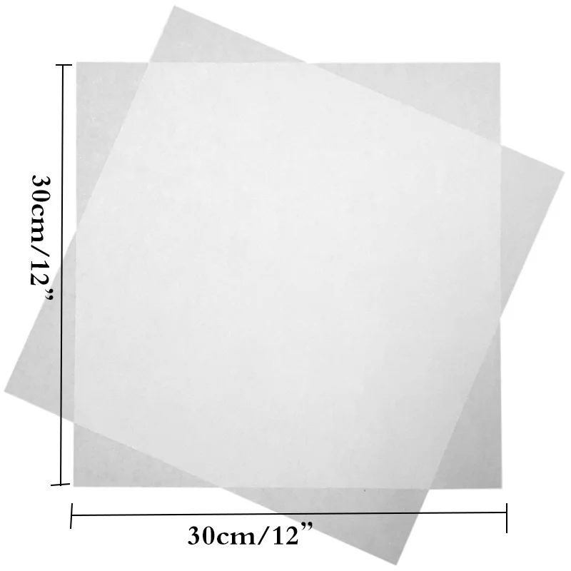500 шт Водонепроницаемая пищевая смазка бумага хлеб масло бумага s Пищевая обертка лист сэндвич бургер фри воск для обертывания бумаги 12 ''30x30 cm