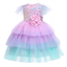 Платье для девочек; Одежда для девочек; элегантное праздничное платье-пачка принцессы с блестками; Детские платья для маленьких девочек; свадебное платье; vestido infantil