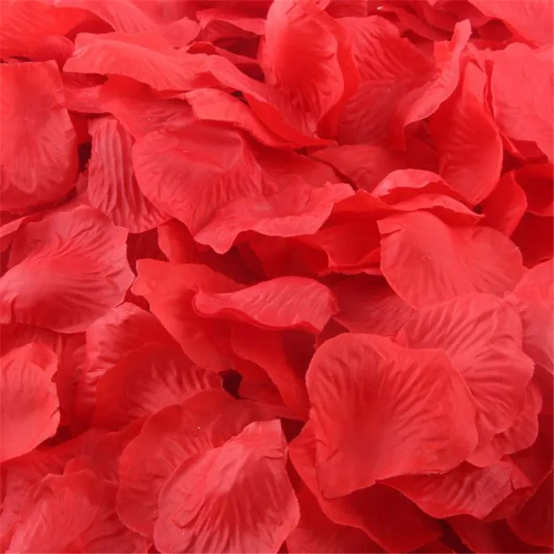 1000pcs RED Silk Rose Artificial Petals Wedding Party Flower Favors Decor Wholesale Free