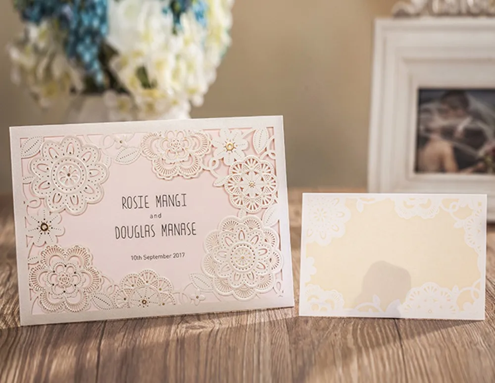 popular wedding rsvp card buy cheap wedding rsvp card lots from 50PCS Laser Cut font b Wedding b font Invitations with font b RSVP b font font popular wedding rsvp card buy cheap wedding rsvp card lots from,Party Invitations With Rsvp Cards
