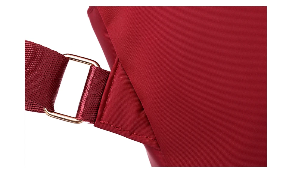 AIREEBAY маленький водонепроницаемый нейлоновый женский рюкзак, модная красная сумка через плечо, рюкзаки в консервативном стиле для девочек-подростков, рюкзак
