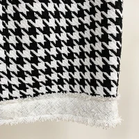Wysokiej dobrej jakości, najnowsze 2021 jesień zima barokowy projektant spódnica damska frędzlami guziki z lwem Houndstooth Tweed Mini spódnica 5