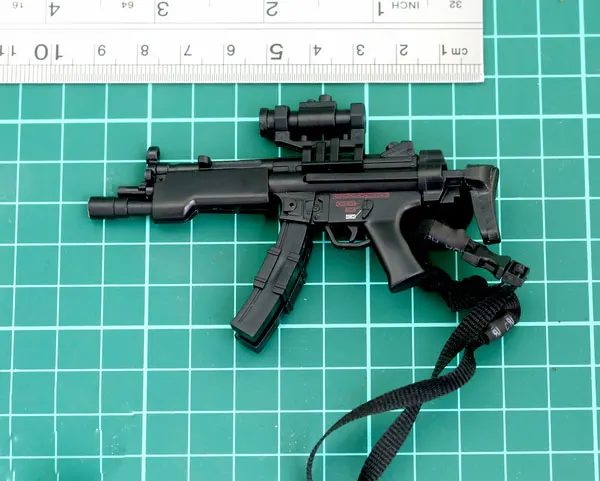 1/6 Scale Action Figure Gun Model SWAT COD SAS MP5 Submachine Gun 2PCS 