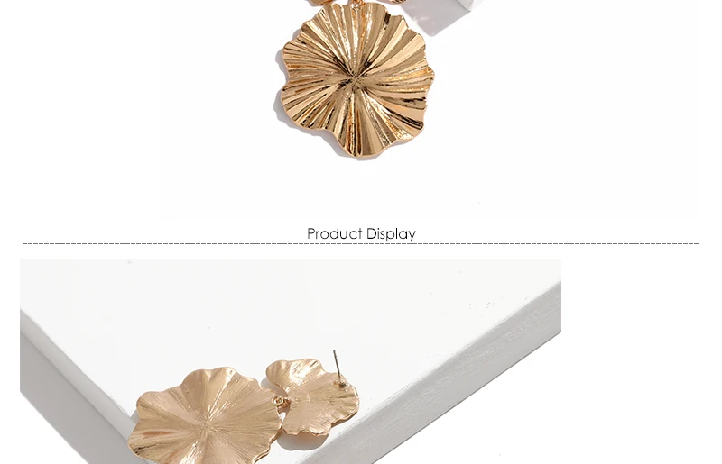Leaf Drop Dangle Earrings Female Party Wedding Long Gold Color Earings For Women Vintage Indian Earrings Hanging Jewelry (3)