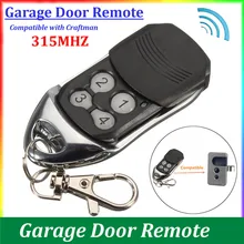 Universal 4 Button Gate Garage Door Opener Remote Control 315MHZ Rolling Code Car Alarm Wireless Remote