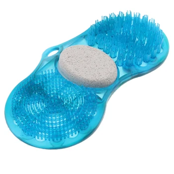 

Foot SPA Bath Massager Brush with Pumice Bathroom Mats Foot Care Dead Skin Scrubber Cleaning Tool with Suction Cups
